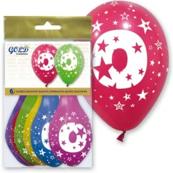 EUREKAKIDS 6 globos número 0