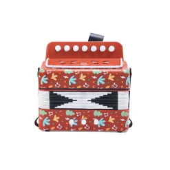 EUREKAKIDS Acordeón Infantil de 7 Teclas y 2 Bajos – Colección Animales