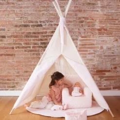 WOOKIDS Alfombra tipi BOBBLE rosa