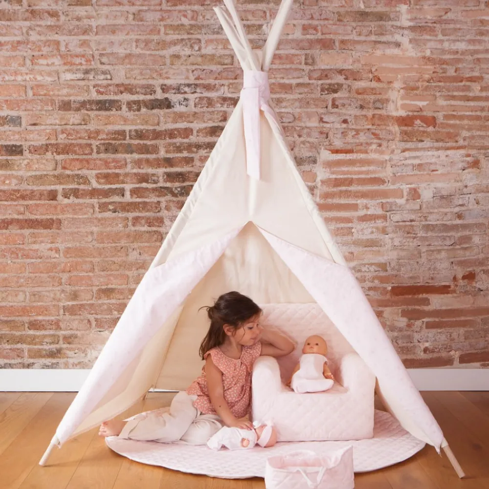 WOOKIDS Alfombra tipi BOBBLE rosa