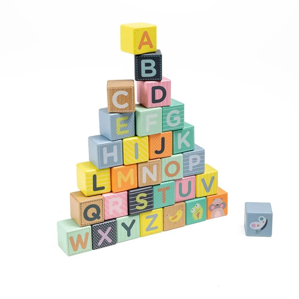 EUREKAKIDS Andador de madera con bloques