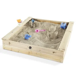 PLUM Arenero de madera cuadrado 119cm