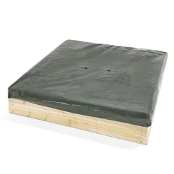 PLUM Arenero de madera cuadrado 119cm