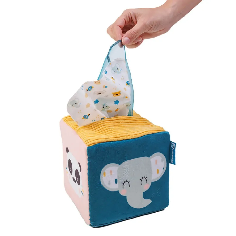 EUREKAKIDS Caja de pañuelos sensoriales – Cucu