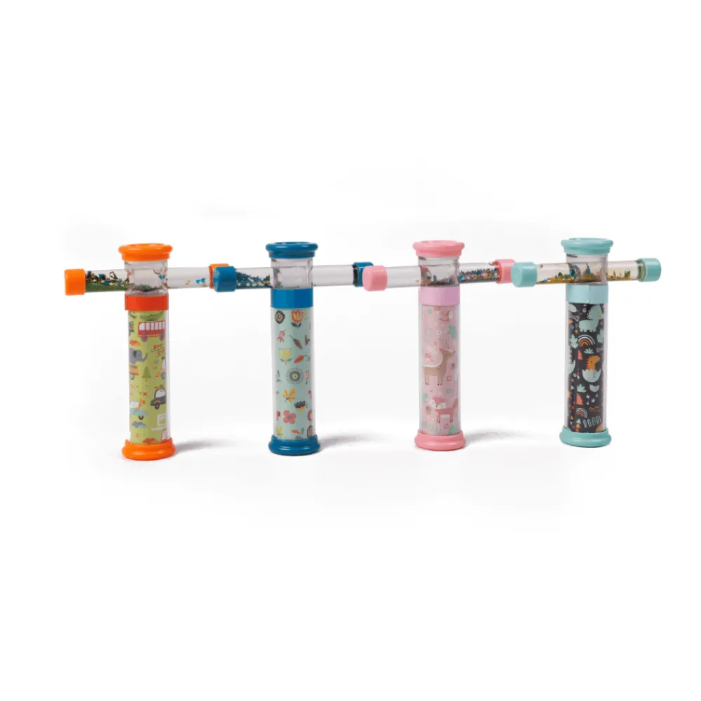 EUREKAKIDS Caleidoscopio infantil de 3 lentes