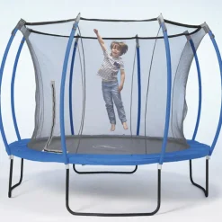 PLUM Cama elástica reversible azul y lima 305cm