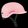 GLOBBER Casco ajustable de policarbonato con luz led Rosa pastel - Tallla XS/S (47-51cm)