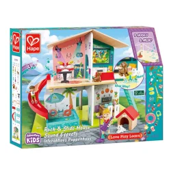 HAPE Casita de muñecos con efectos de sonido Rock and Slide