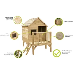 SOULET Casita infantil de madera Winny