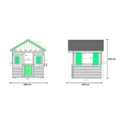 MASGAMES Casita Lollipop verde
