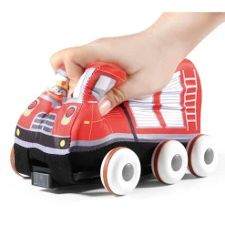 EUREKAKIDS Coche de bomberos blando con radiocontrol