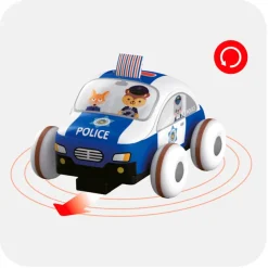 EUREKAKIDS Coche de policía blando con radiocontrol