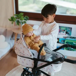 EUREKAKIDS Cochecito 2 en 1 plegable con giro 360º