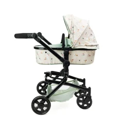 EUREKAKIDS Cochecito 2 en 1 plegable con giro 360º