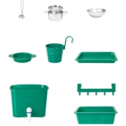 HAPE Cocina para exteriores con depósito y fregadero