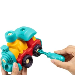 EUREKAKIDS Conjunto para construir 3 vehículos con destornillador manual