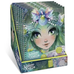 Nebulous Stars Cuaderno colorea con adhesivos