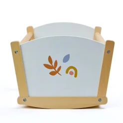 EUREKAKIDS Cuna mecedora de madera