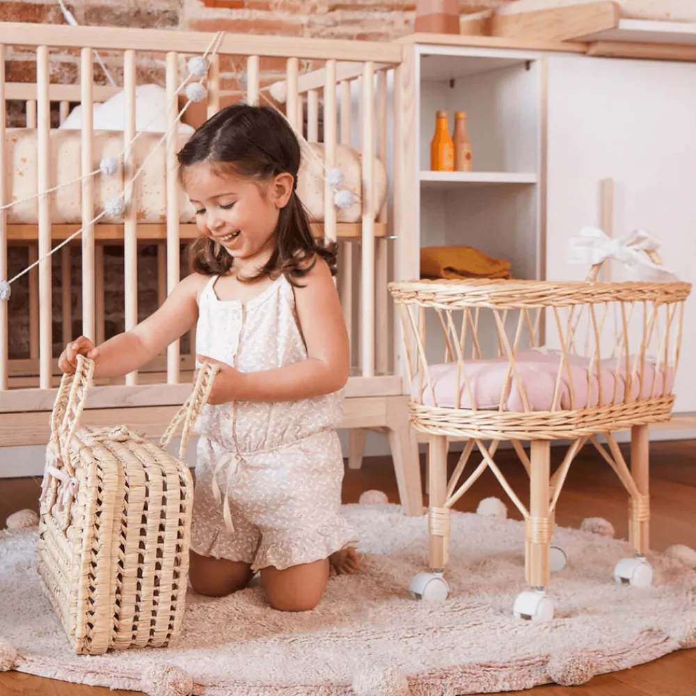 WOOKIDS Edredón- Almohada Muñeca Bobble- Rosa