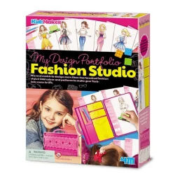 4M Estuche de dibujo para pequeños diseñadores de moda - Fashion Studio