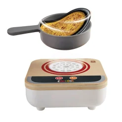 EUREKAKIDS Freidora de juguete realista con ventilador