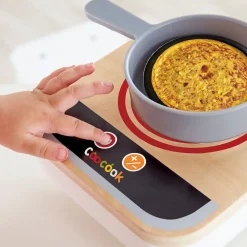 EUREKAKIDS Freidora de juguete realista con ventilador