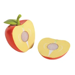 EUREKAKIDS Frutas de madera con cuchillo de juguete para aprender a cortar