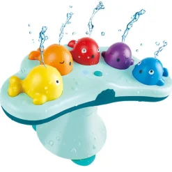 EUREKAKIDS Fuente musical con ballenas para el baño