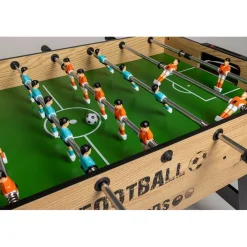 EUREKAKIDS Futbolín y billar plegable 2 en 1