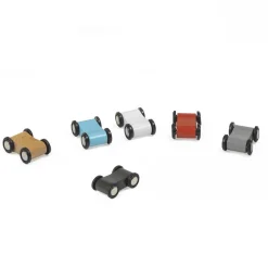 EUREKAKIDS Garaje de madera con pistas de carreras super rápidas