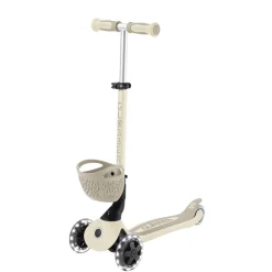 GLOBBER Go Up Baby Lights 360 – Patinete Evolutivo con Luces (Taupe)