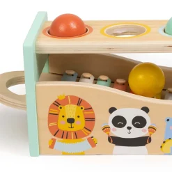 EUREKAKIDS Golpea pelotas y xilófono 2 en 1 Wild