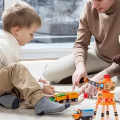 HAPE Grúa grande con camión de carga