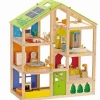 HAPE Gran casa de muñecas de madera con muebles