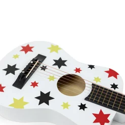 EUREKAKIDS Guitarra estrellas de madera 75cm