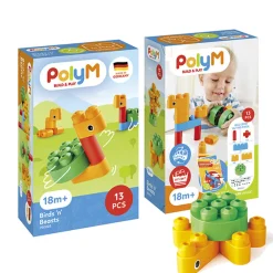 POLY M Juego construcción pájaros y bestias