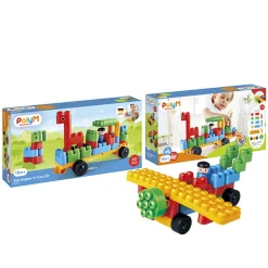 POLY M Juego construcción vehículos de zoo