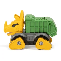 EUREKAKIDS Juego de construcción camión volquete dinosaurio – Green Dino