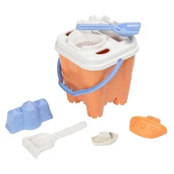 HAPE Juego de cubos de playa de 6 piezas fabricado con material verde