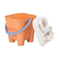 HAPE Juego de cubos de playa de 6 piezas fabricado con material verde