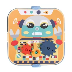 EUREKAKIDS Juego de engranajes con clavijas y formas de cartón - Dynamics Gears