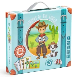 EUREKAKIDS Juego magnético Héroes del mundo