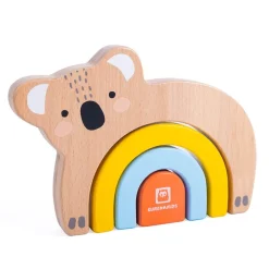 EUREKAKIDS Juguete arcoíris de madera Montessori - Koala