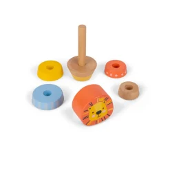 EUREKAKIDS Juguete encajable de madera - León