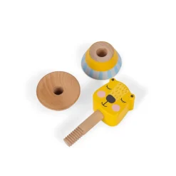 EUREKAKIDS Juguete enroscable de madera - Oso