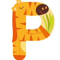 EUREKAKIDS Letra de madera P animales