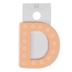 EUREKAKIDS Letra decorativa adhesiva de madera D