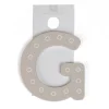EUREKAKIDS Letra decorativa adhesiva de madera G