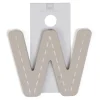 EUREKAKIDS Letra decorativa adhesiva de madera W