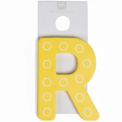 EUREKAKIDS Letra decorativa adhesiva de madera R